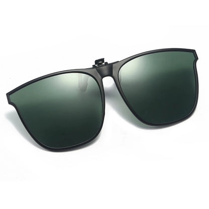 Photochromic Clip-On Sunglasses – Polarized Anti-Glare Night Vision Driver Glasses