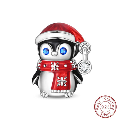 925 Sterling Silver Red Wine, Chili & Dumbbell Charm Bead – Fun DIY Jewelry
