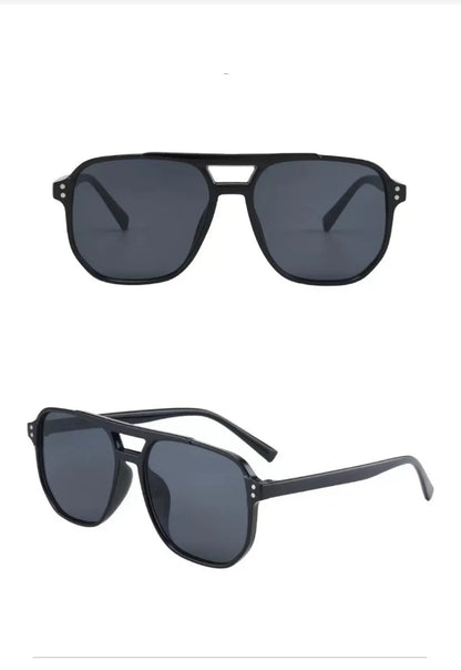 Vintage Oversized Square Sunglasses – UV400 Retro Shades for Men & Women