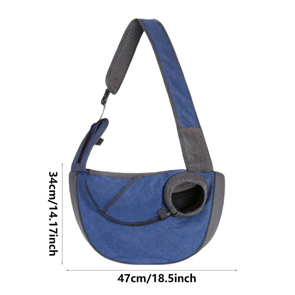 Dog Sling Carrier Pet Carrier Tote Bag Shoulder Bag Adjustable Cat Sling Carrier Washable Soft Breathable Dog Carrying Sling