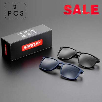 SUPKLEY Sports Sunglasses for Men – Polarized UV400 Square Lightweight Eyewear