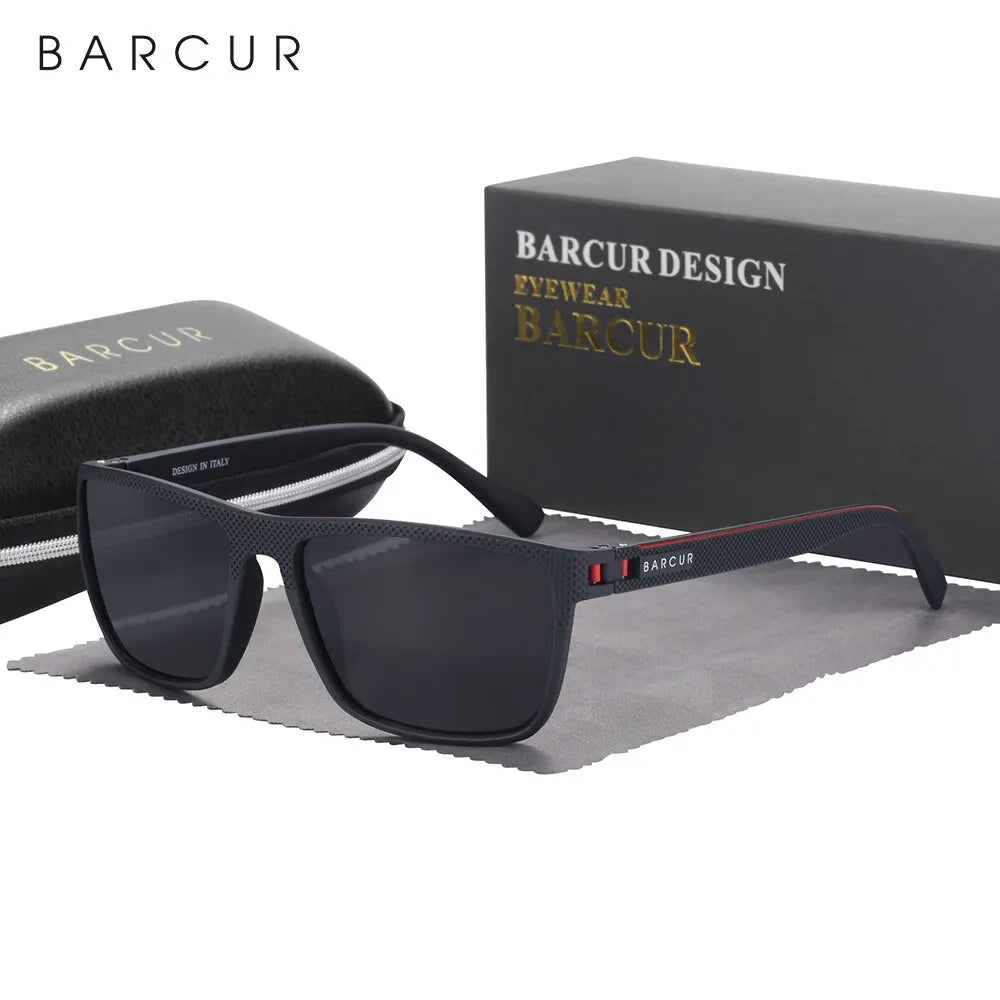 BARCUR TR90 Sports Sunglasses – Polarized Lightweight UV400 for Men