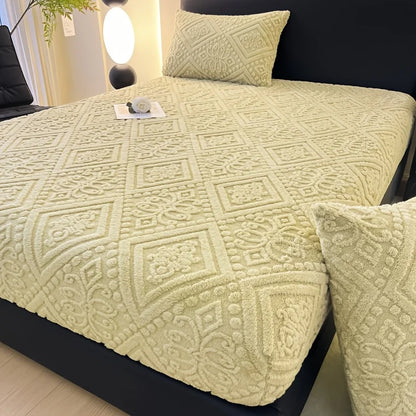 Summer Cool Feeling Mattress Cover – Cooling Pad Mat with Elastic Band for Single, Double & Queen Beds
