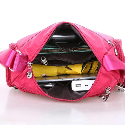 Women's casual large capacity crossbody bag, multifunctional waterproof shoulder bag, shopping handbag - BeeTrendyShop.COM