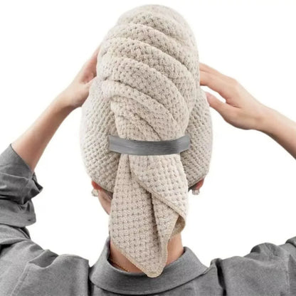 Microfiber Hair Towel Wrap – Ultra Soft, Quick-Dry | Curly, Long & Short Hair