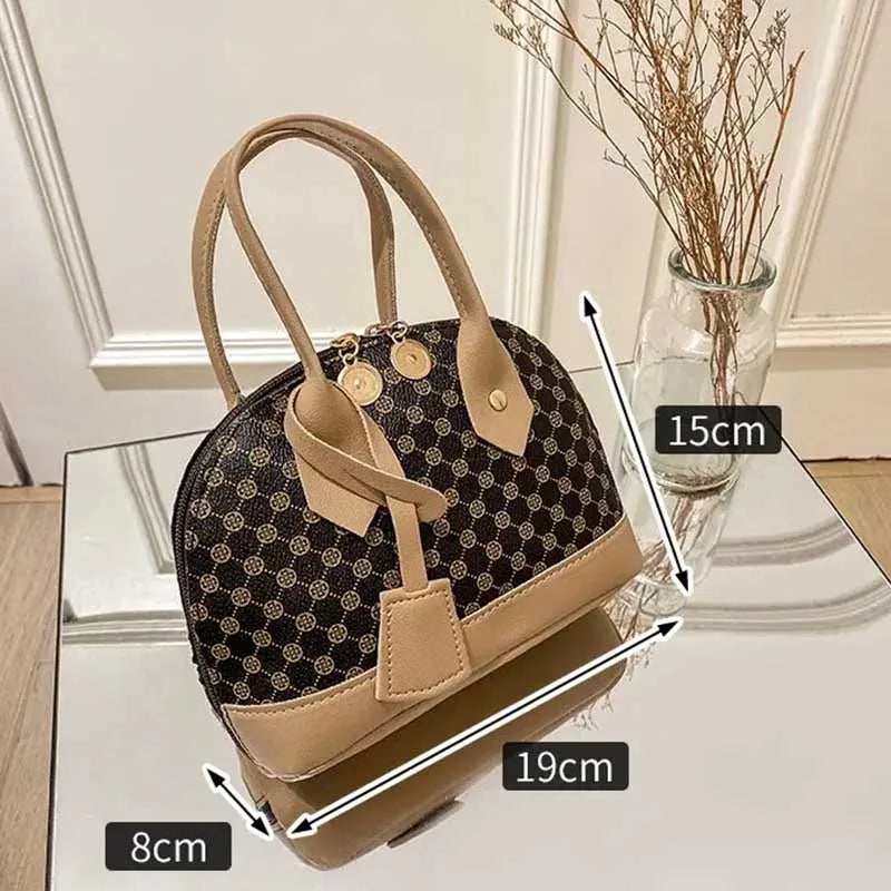 Korean Style Flower Shell Bag for Women – Elegant Floral Shoulder Handbag