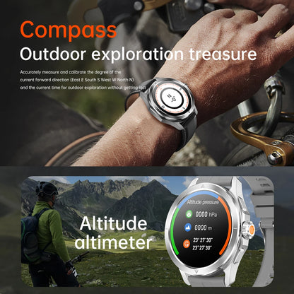 S4 Ultra Outdoor Sport Smartwatch – AMOLED HD, NFC, GPS, Heart Rate, Bluetooth Call
