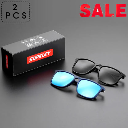 SUPKLEY Sports Sunglasses for Men – Polarized UV400 Square Lightweight Eyewear