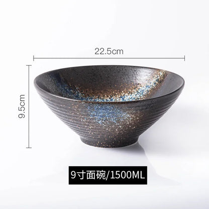 Japanese Ceramic Ramen & Noodle Soup Bowl – Authentic Tableware for Home & Restaurant