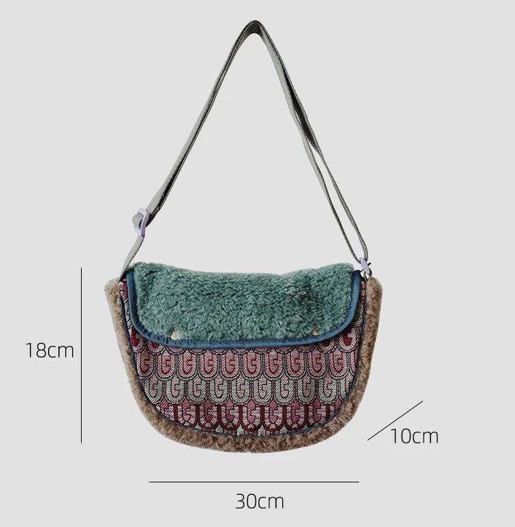 Original Plush Shoulder Bag For Women