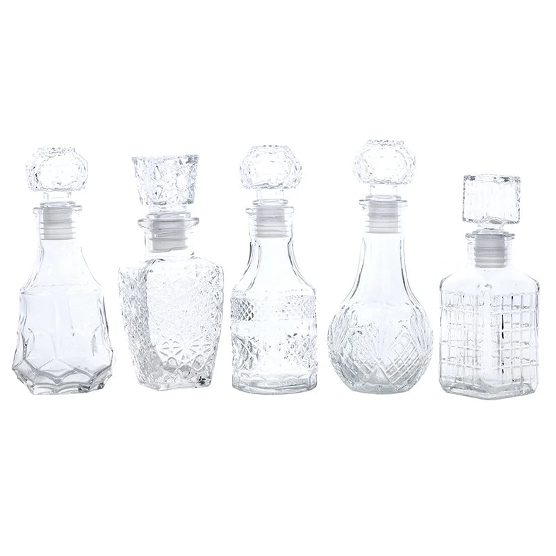 Transparent Whiskey Glass Decanter – 100ml & 150ml Party Barware Bottle