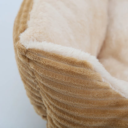 Plush Square Pet Bed - Calming Sofa Cushion for Cats & Small/Medium Dogs - BeeTrendyShop.COM