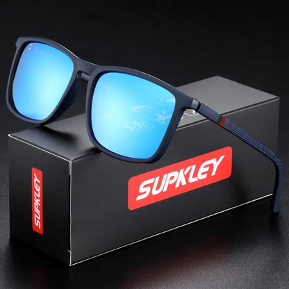 SUPKLEY Sports Sunglasses for Men – Polarized UV400 Square Lightweight Eyewear