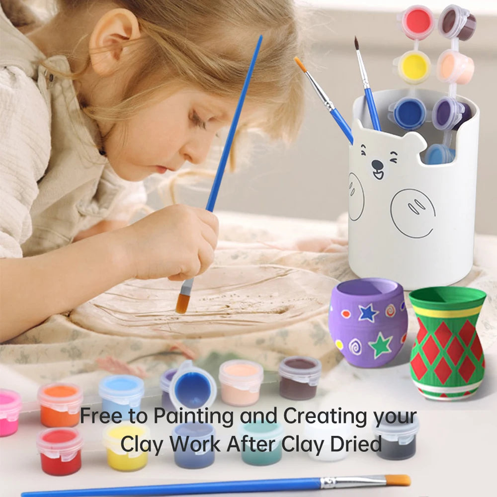 Mini Pottery Wheel Kit for Kids Adults