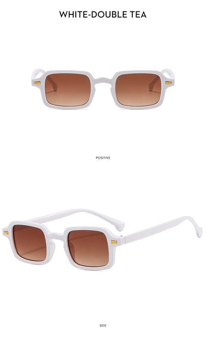 RMM Luxury Rectangle Sunglasses – Vintage Mirror UV400 for Women & Men