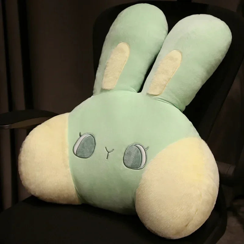 Cute Rabbit Large Backrest Bed Cushion – Soft Plush Sofa Reading & Waist Pillow | 50cm & 60cm
