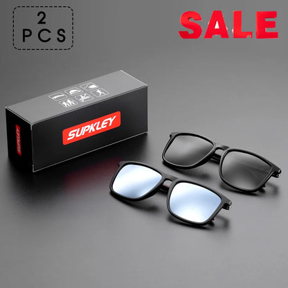 SUPKLEY Sports Sunglasses for Men – Polarized UV400 Square Lightweight Eyewear
