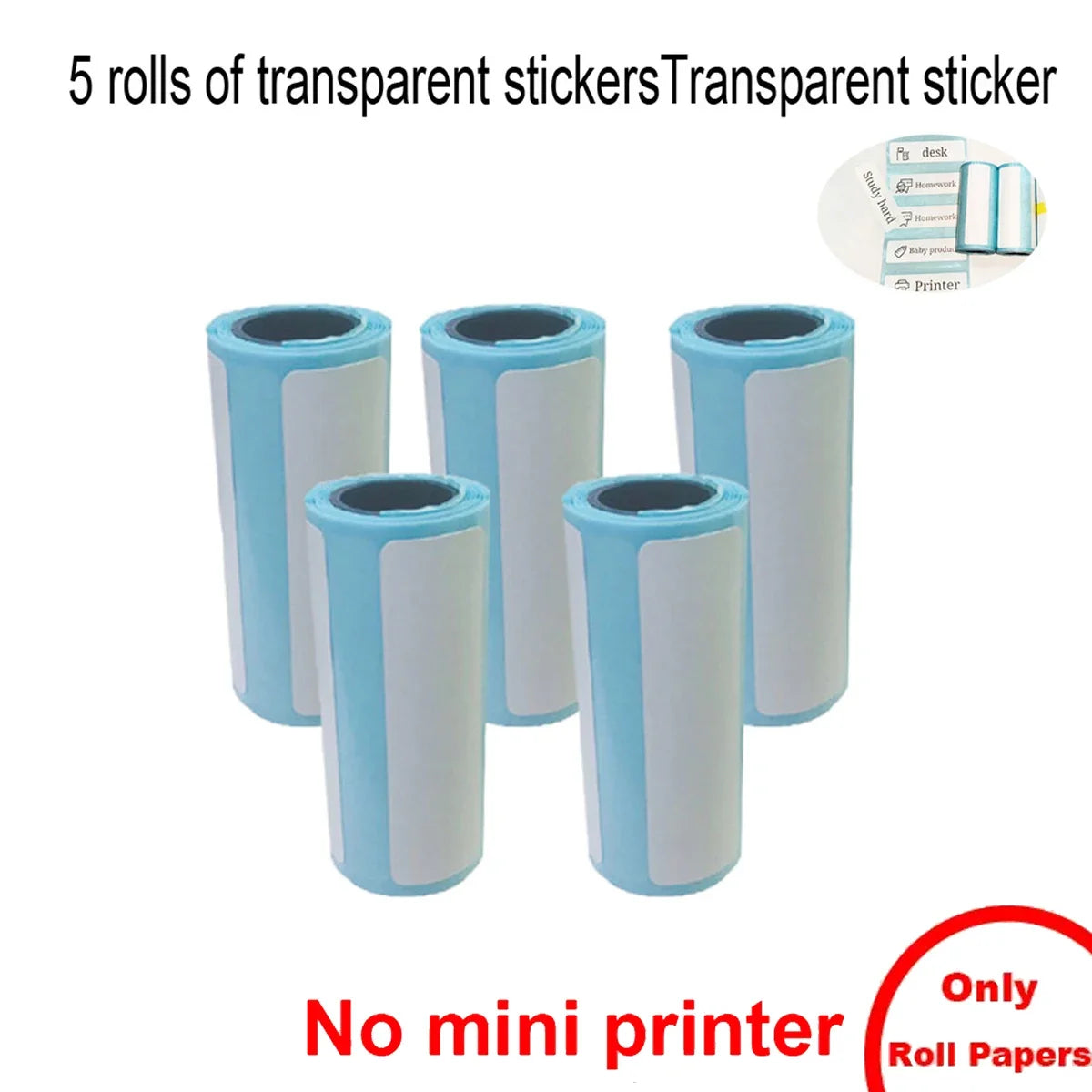 Mini Printer, Portable Thermal Photo Printer