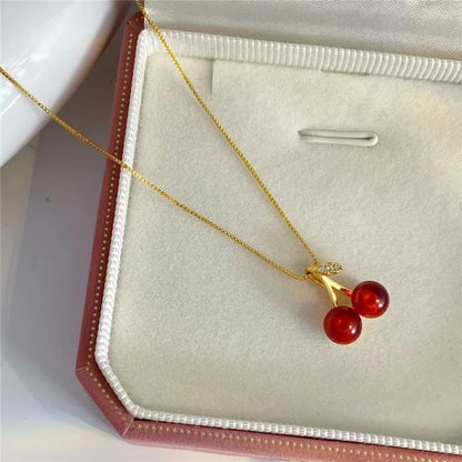Cross Pendant Necklace – CZ Rhinestone Zinc Alloy Chain Necklace for Women