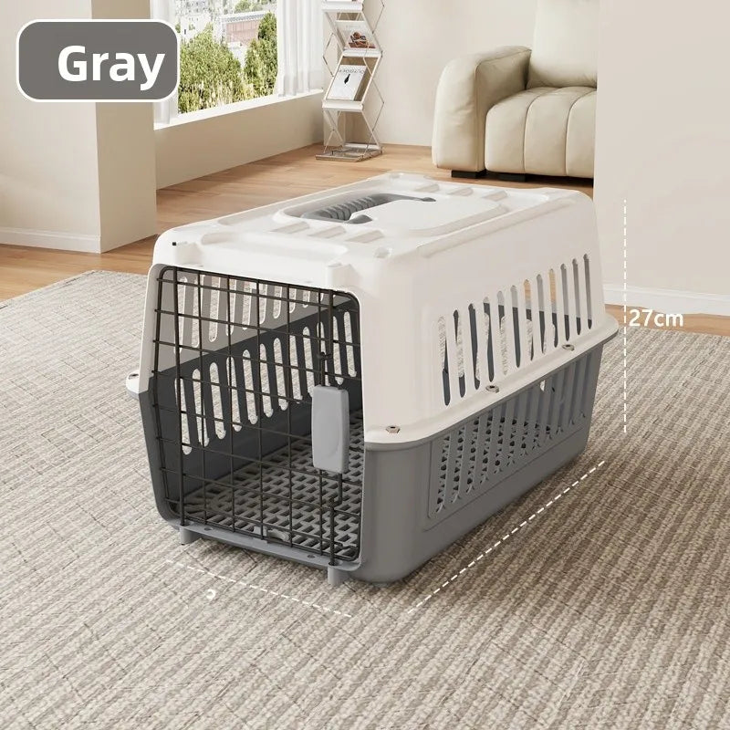 Portable Pet Travel Carrier Cage – Cats & Small Dogs (44×31×27cm)