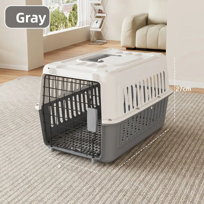 Portable Pet Travel Carrier Cage – Cats & Small Dogs (44×31×27cm)