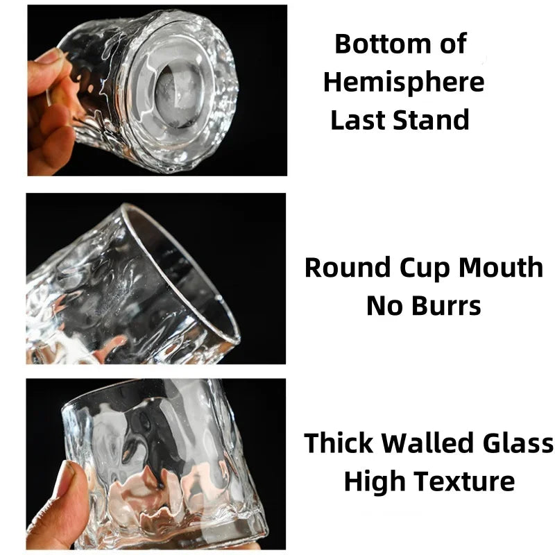 200ML Rotatable Whiskey Glass with Wooden Base – Novelty Old Fashioned Wine Cup