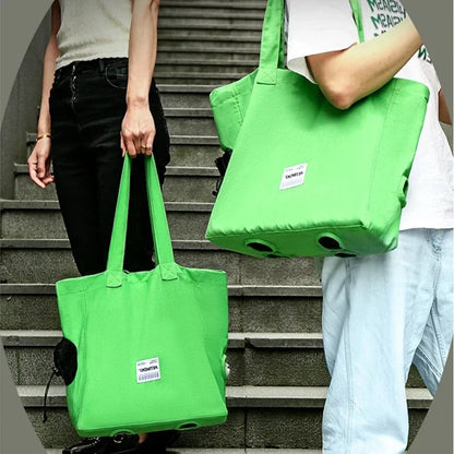 Soft Breathable Walk-Design Pet Carrier Bag – Nylon Backpack for Cats & Dogs