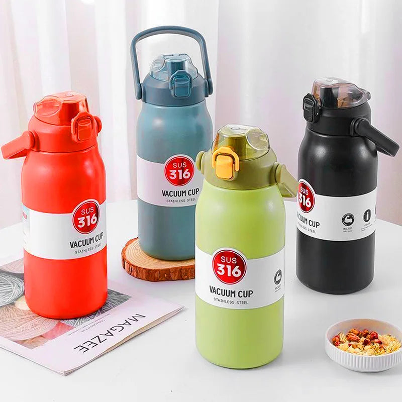 1500ML Stainless Steel Thermo Bottle – Large Capacity Portable Thermal Tumbler
