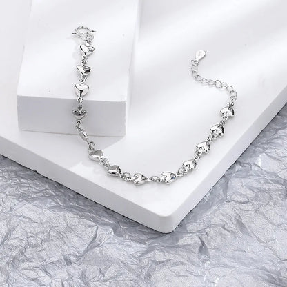 VENTFILLE 925 Silver Diamond Butterfly Bracelet – Adjustable Flower Jewelry for Women