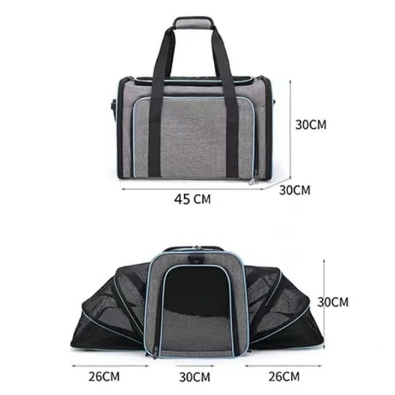 1PCS Transport Bag Carriers Backpack Portable Breathable Foldable Shoulder Bag Cat Dog Carrier Bags Outgoing Travel Pets Handbag