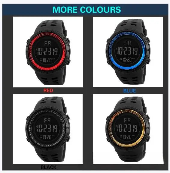 Men's Digital Electronic Watch Sports Glow 49mm Large Dial Student Outdoor Adventure Trend Multifunctional Maler fashion Watches - BeeTrendyShop.COM