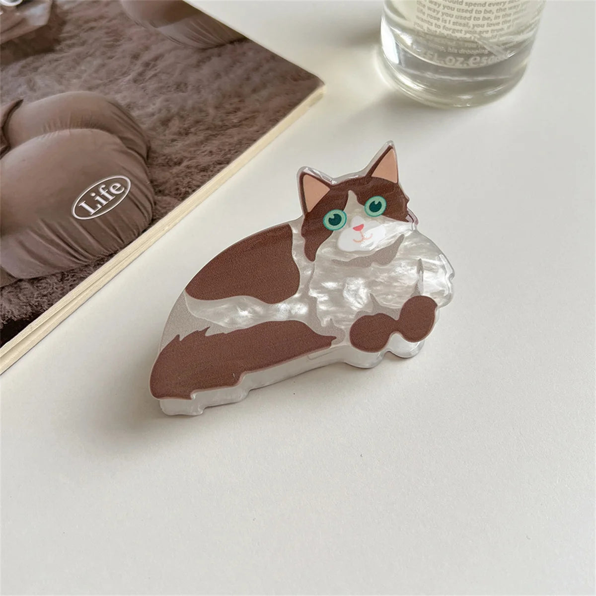 Cartoon Cat Hair Claw Clip – Cute Kids Hairpin for Girls (Party & School Gift)