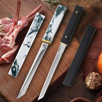 BBQ Utility Kitchen Knife – Sharp Boning & Butcher Chef Knife with Sheath