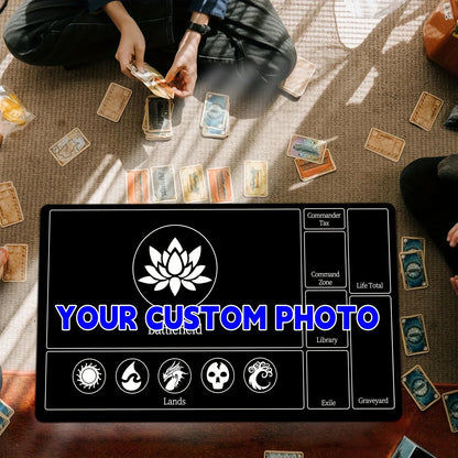 Customizable MTG Playmat – DIY Anime-Themed Rubber Gaming Mat for TCG & CCG Card Games | 35x60cm