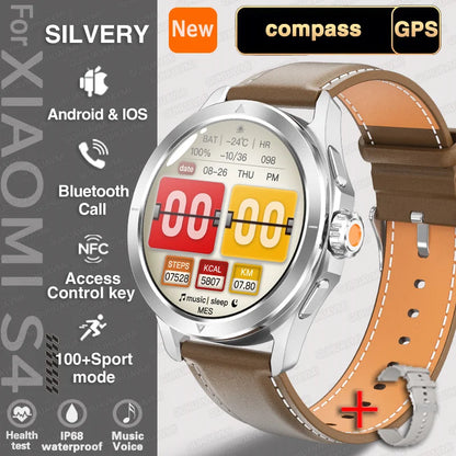 S4 Ultra Outdoor Sport Smartwatch – AMOLED HD, NFC, GPS, Heart Rate, Bluetooth Call