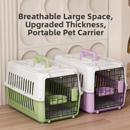 Portable Pet Travel Carrier Cage – Cats & Small Dogs (44×31×27cm)
