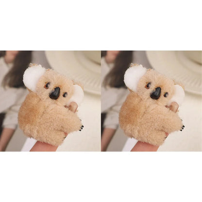 3D Plush Koala Hair Claw Clip – Cute Animal Barrette for Women & Girls