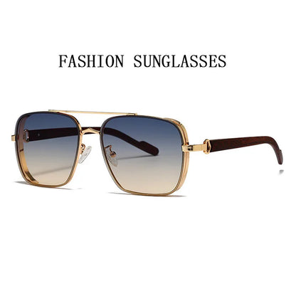 Luxury Vintage Steampunk Sunglasses – Wood Frame Polarized Photochromic Lenses