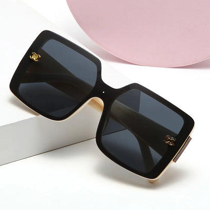 MERCELYN Luxury Glamour Sunglasses – UV400 Oversized Square Designer Style