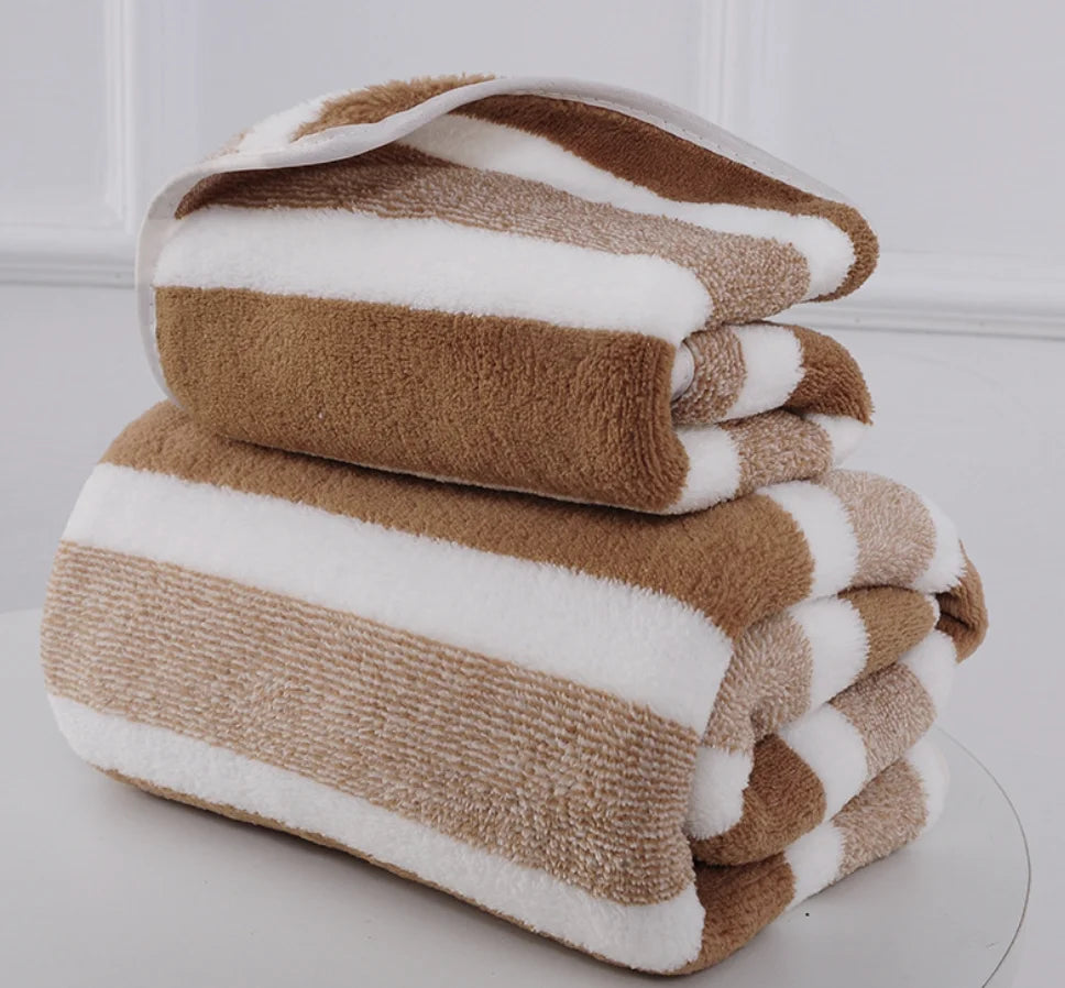 1 Pc Thickened Absorbent Bath Towel Soft Face Towel for Home - BeeTrendyShop.COM