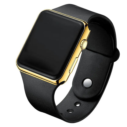 Simple Digital Watch for Men Women Fashion Sport LED Electronic Watch Black Silicone Wristband Casual Mens Watch Reloj Hombre - BeeTrendyShop.COM