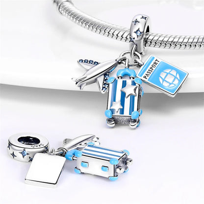 925 Sterling Silver Chameleon Luminous Butterfly Charm Bead – DIY Jewelry