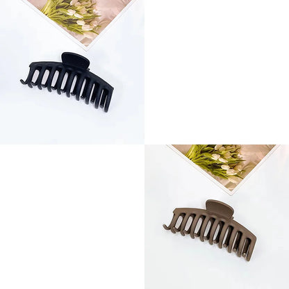 Large Geometric Hair Claw Clip Set – Cross Matte French Hairgrip for Women (1/2/4/6Pcs)