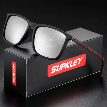 SUPKLEY Sports Sunglasses for Men – Polarized UV400 Square Lightweight Eyewear