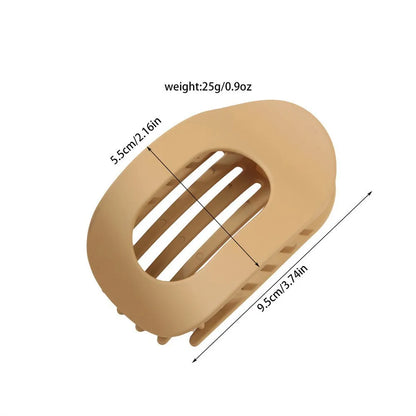 Flat Hair Claw Clip – French Korean Style Leopard Top Clip for Women
