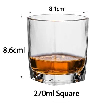 Glassware Cocktails Different Glass Cups Fashion Whiskey Glasses Scotch Bourbon Cocktails RUM Durable Whiskey Glass Drinkware