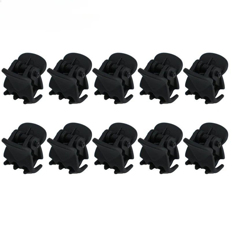 Mini Black Hair Claw Clips Set – Plastic Ponytail Holder for Women, Girls & Kids (10/20/30Pcs)