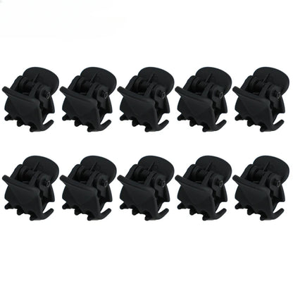 Mini Black Hair Claw Clips Set – Plastic Ponytail Holder for Women, Girls & Kids (10/20/30Pcs)