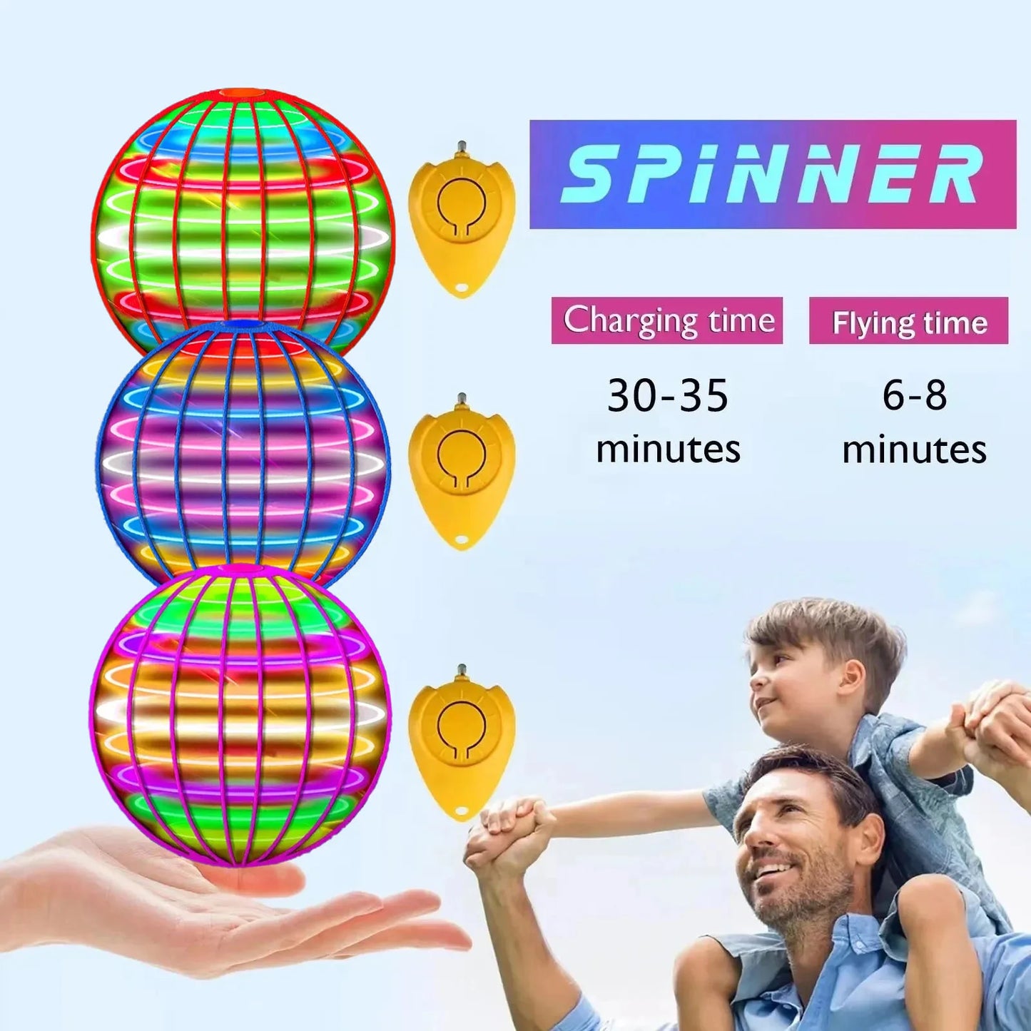 Flying Ball Boomerang Flyorb Magic With LED