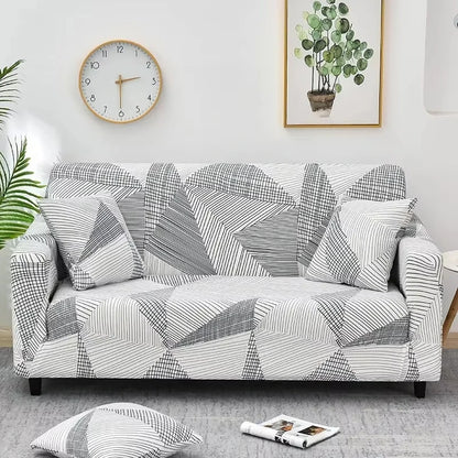 1pc Flower Printed Elastic Sofa Cover Antidirty Spandex Sofa Cover Furniture Protector for Bedroom Office Living Room Home Decor - BeeTrendyShop.COM